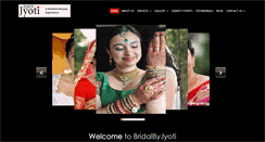 Desktop Screenshot of bridalbyjyoti.com
