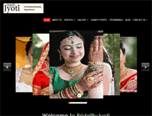 Tablet Screenshot of bridalbyjyoti.com